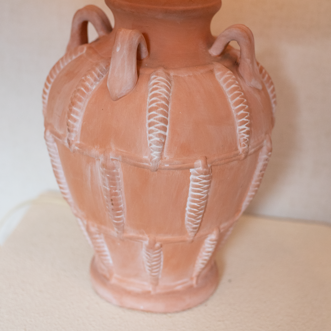 terracotta jug lamp