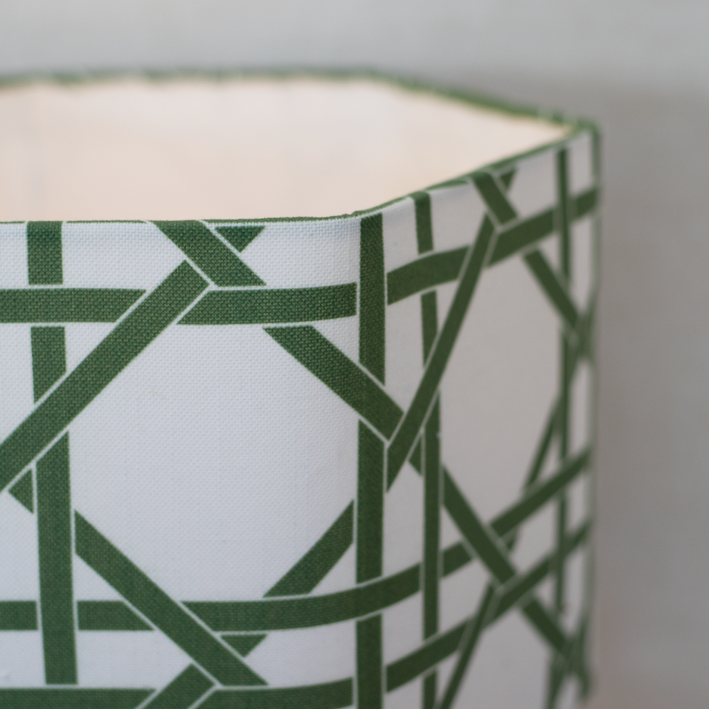 white green bamboo lamp