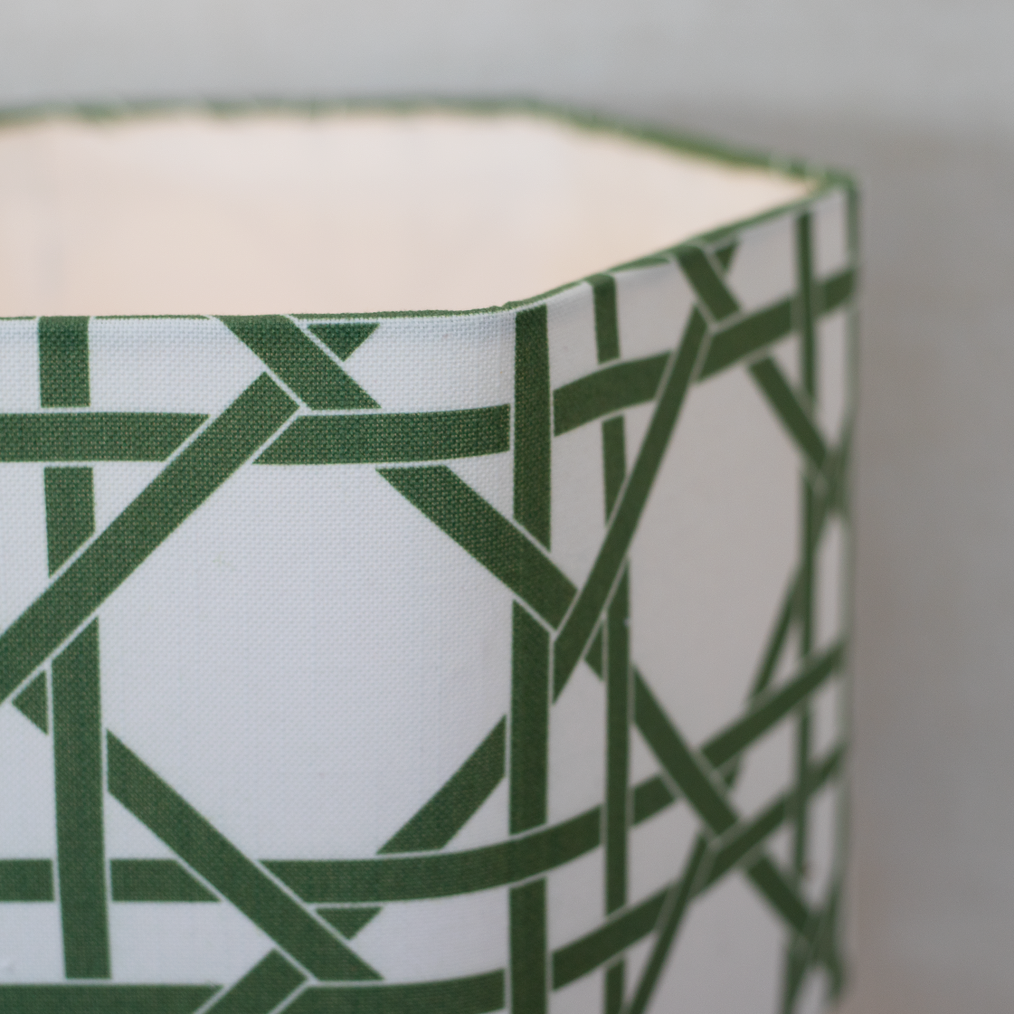 white green bamboo lamp