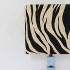 burgundy blue zebra lamp